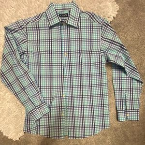 Chaps Easy Care Boys Long Sleeve Shirt Size M 10-12. Great condition